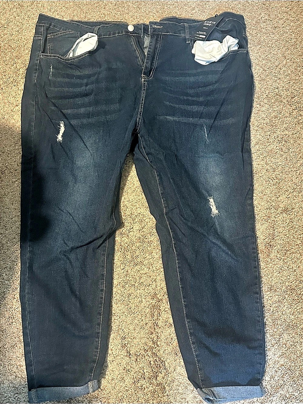 SHEIN CURVE+ + Skinny Jeans in Blue Size 20 NWT